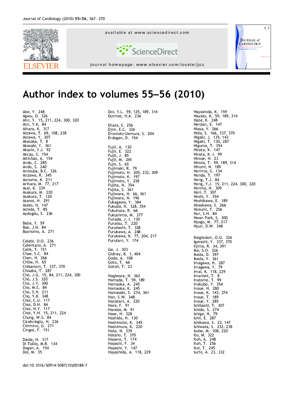 Author Index (2010, volume 55-56)