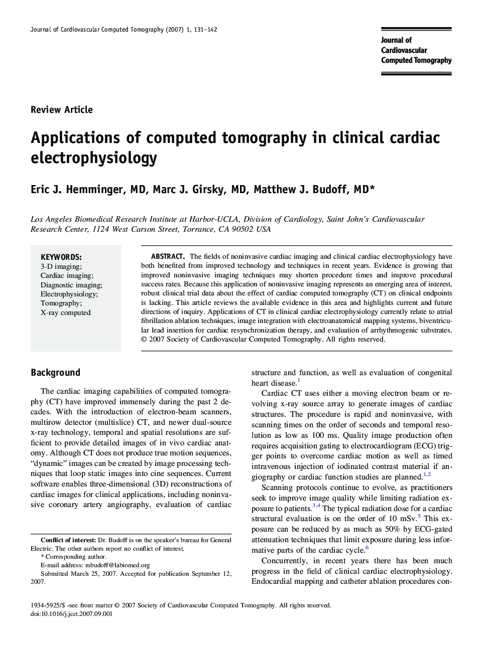 Applications of computed tomography in clinical cardiac electrophysiology 