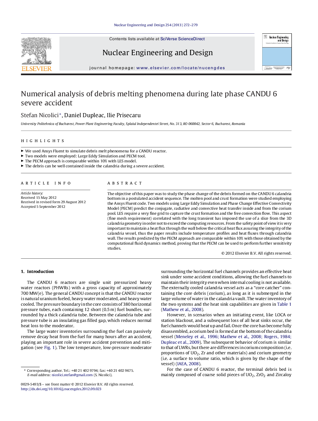 Numerical analysis of debris melting phenomena during late phase CANDU 6 severe accident