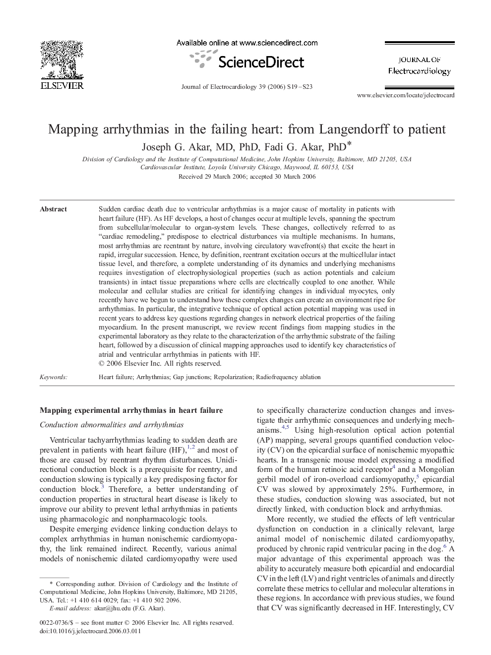 Mapping arrhythmias in the failing heart: from Langendorff to patient