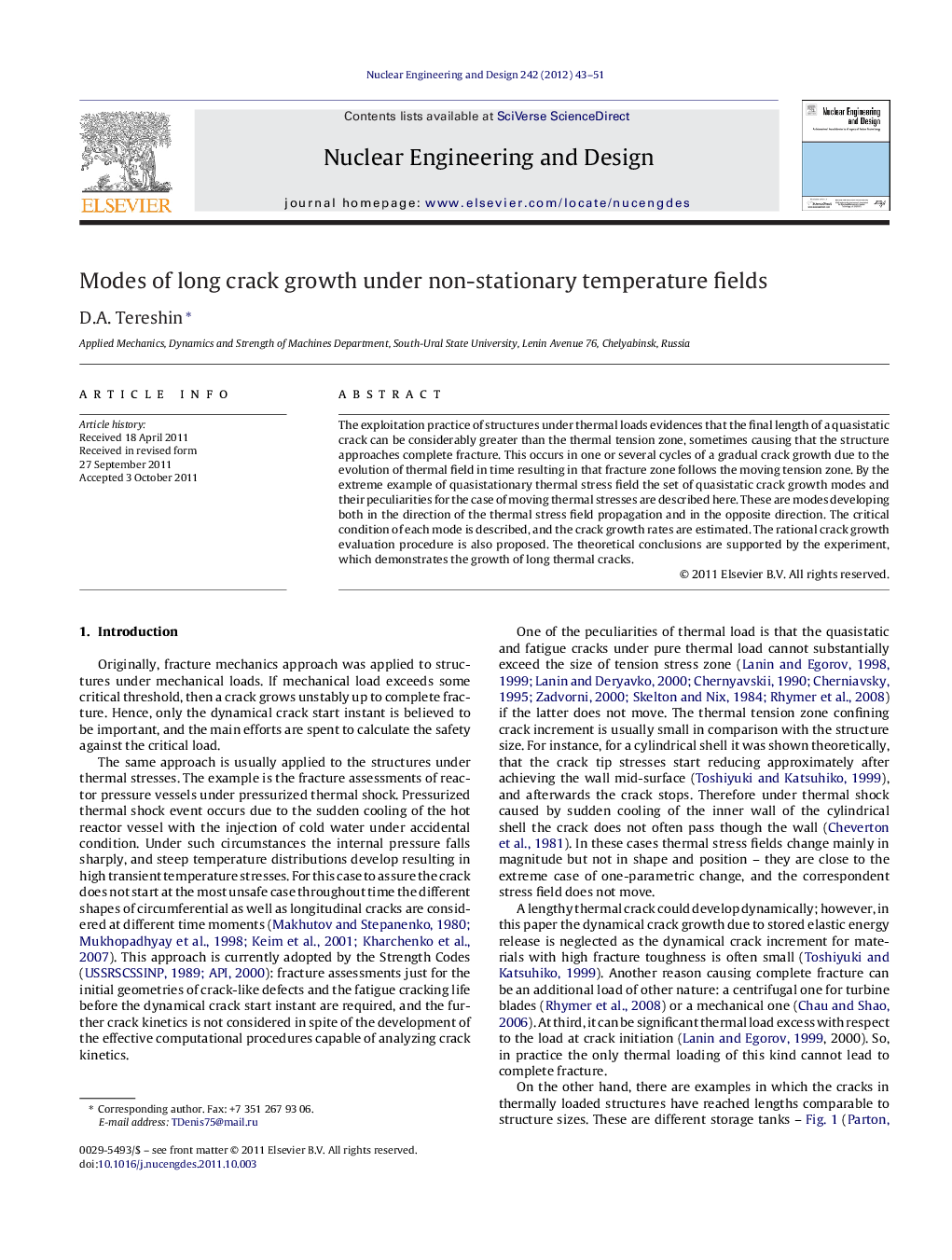 Modes of long crack growth under non-stationary temperature fields
