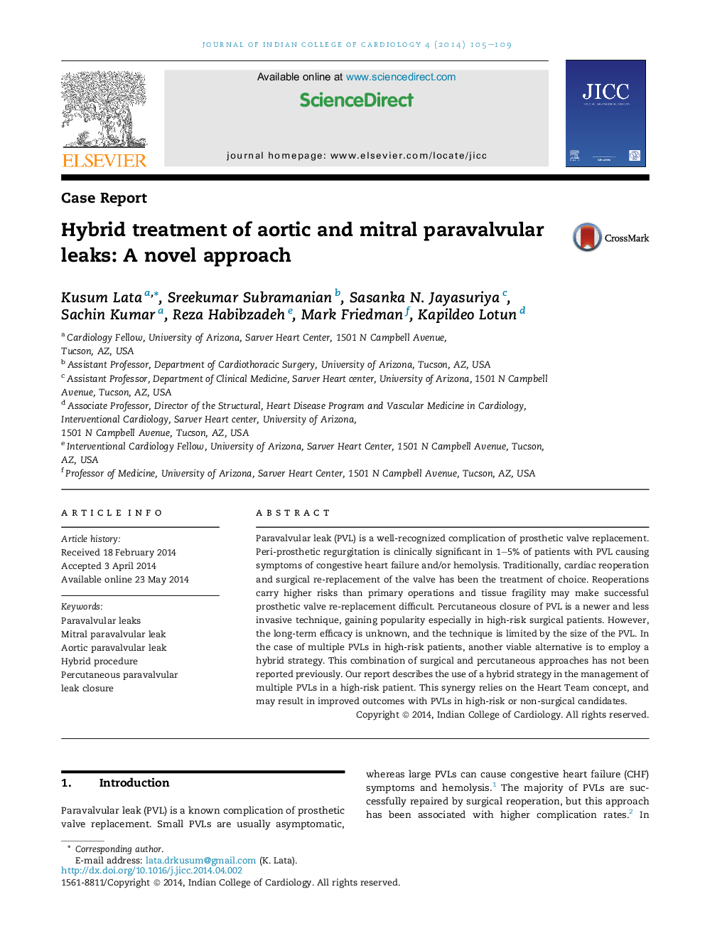 Hybrid treatment of aortic and mitral paravalvular leaks: A novel approach