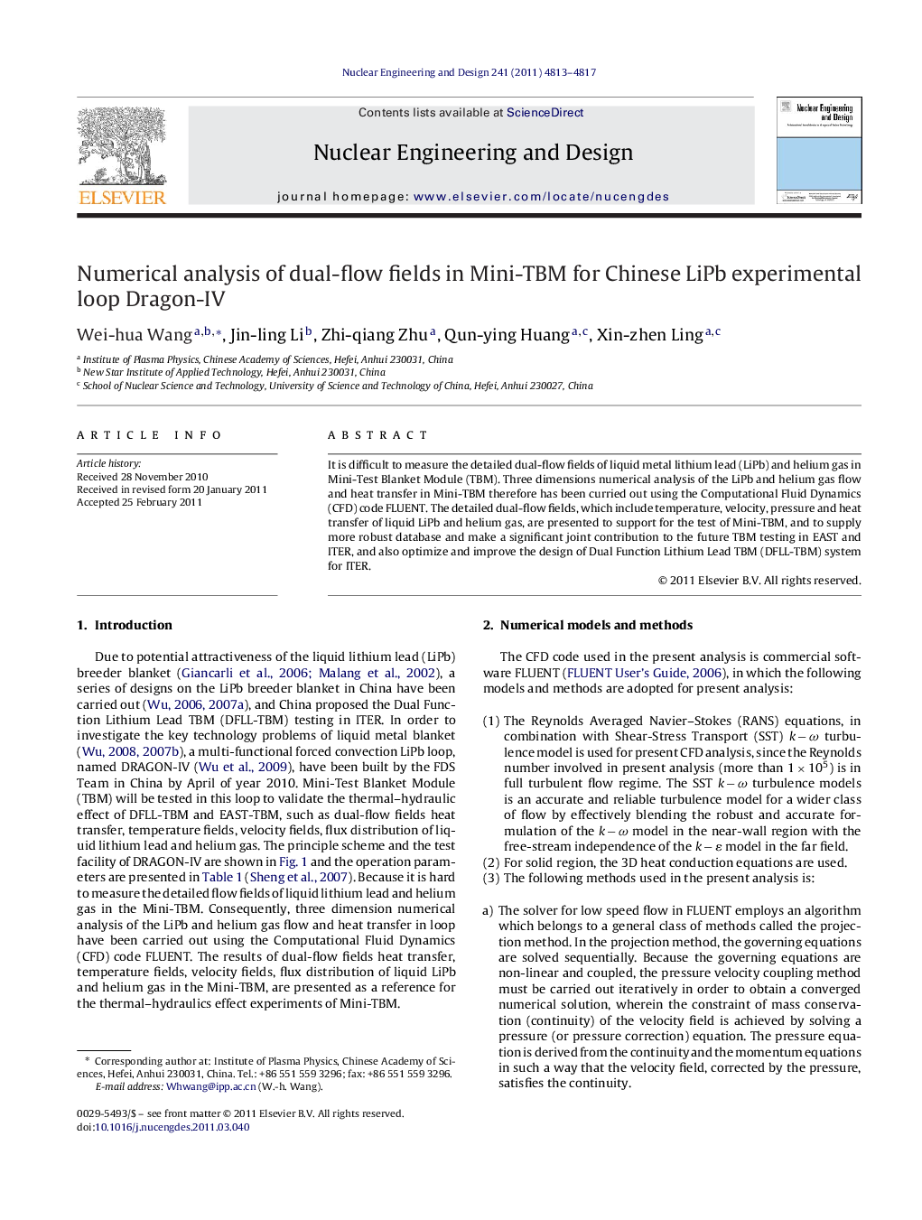 Numerical analysis of dual-flow fields in Mini-TBM for Chinese LiPb experimental loop Dragon-IV