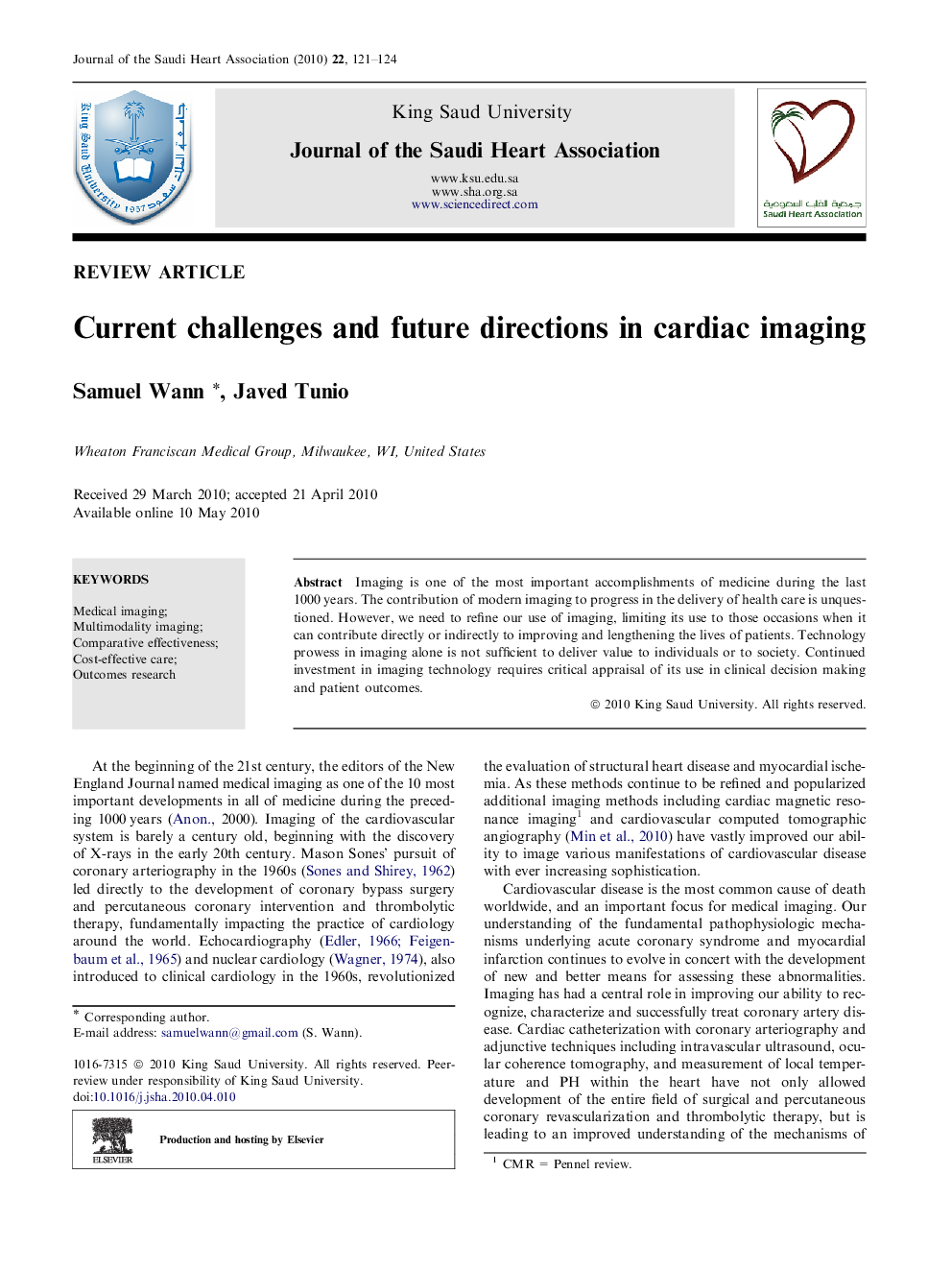 Current challenges and future directions in cardiac imaging