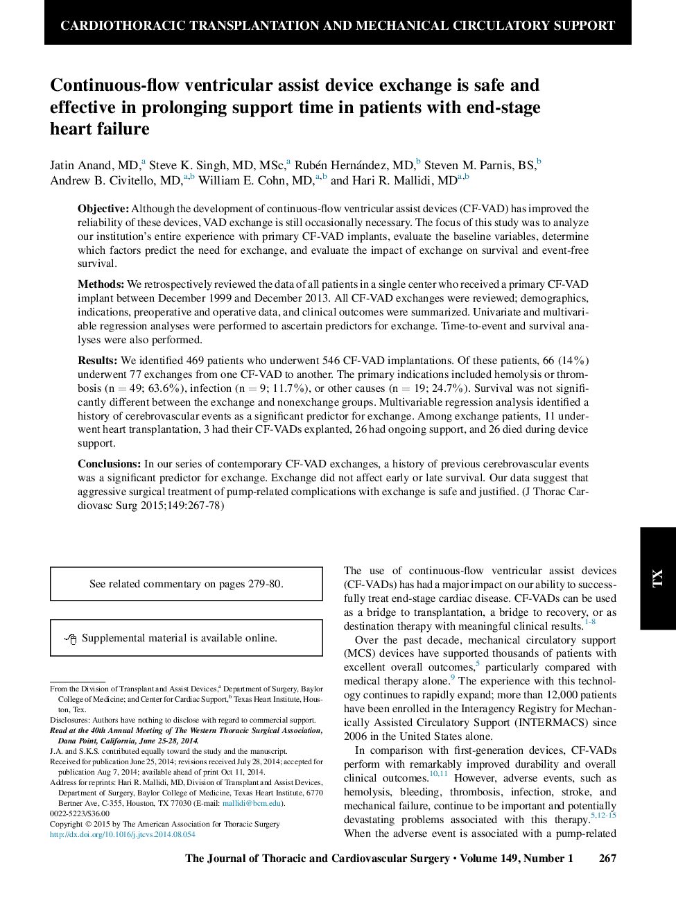 مبادله کمک کننده بطن چپ جریان مداوم در طول زمان پشتیبانی در بیماران مبتلا به نارسایی قلبی در مرحله پایانی ایمن و موثر است 