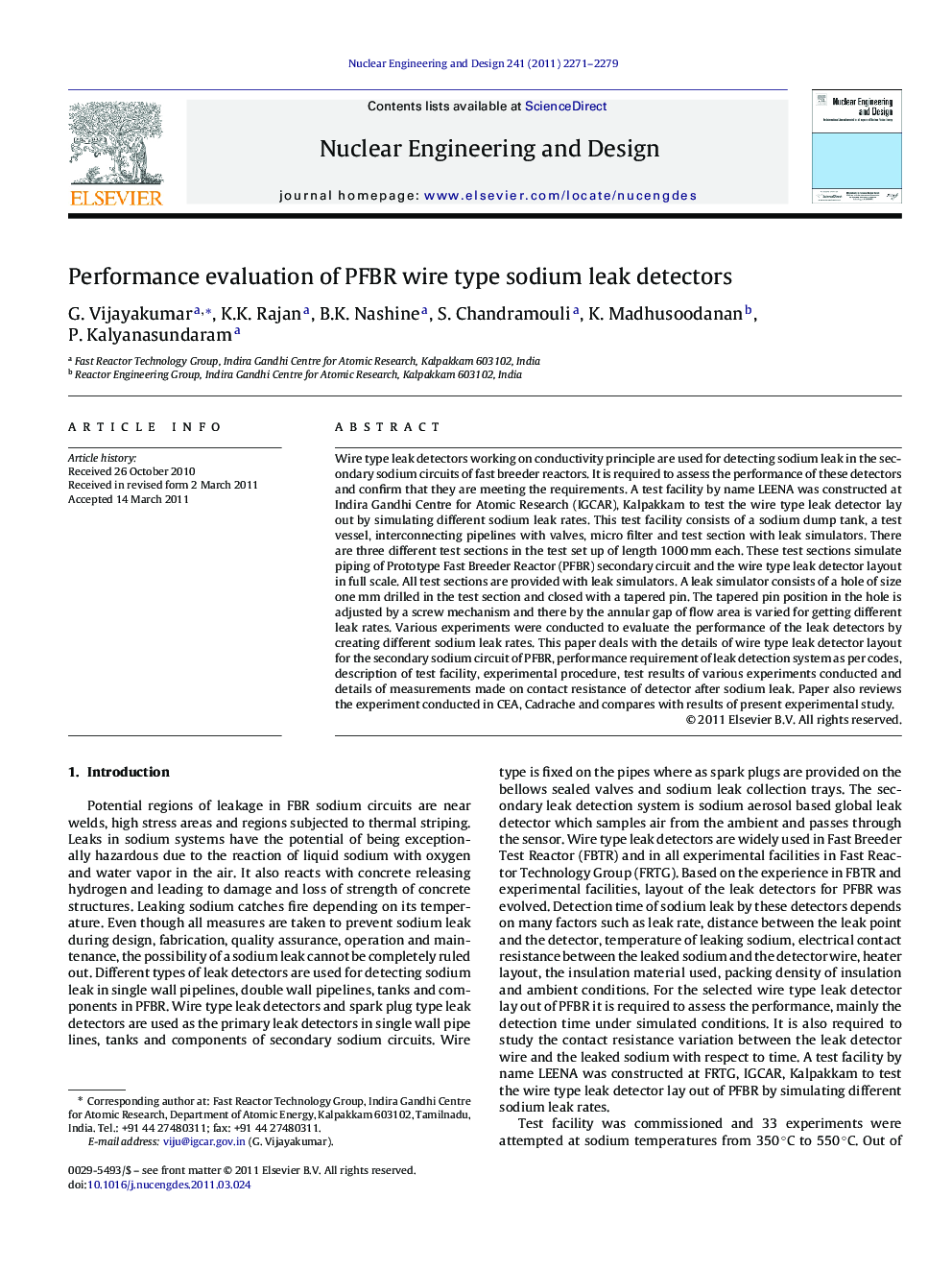 Performance evaluation of PFBR wire type sodium leak detectors