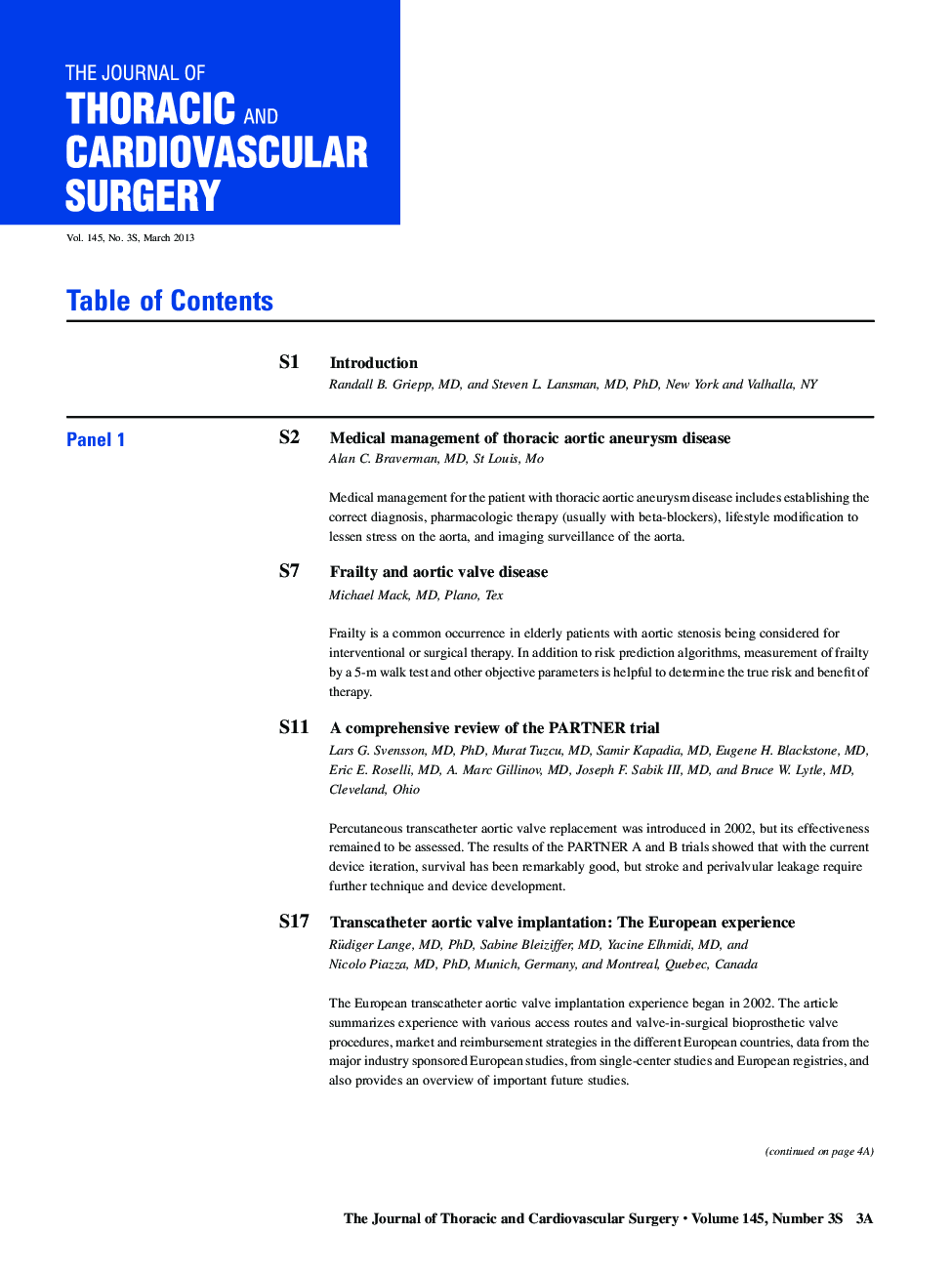 Table of contents