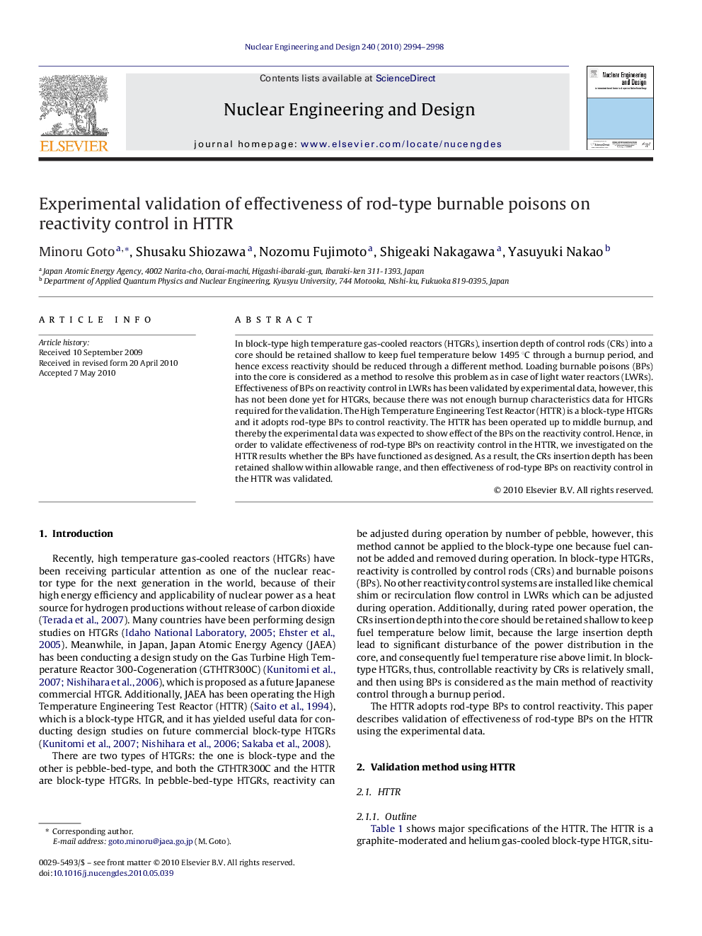 Experimental validation of effectiveness of rod-type burnable poisons on reactivity control in HTTR