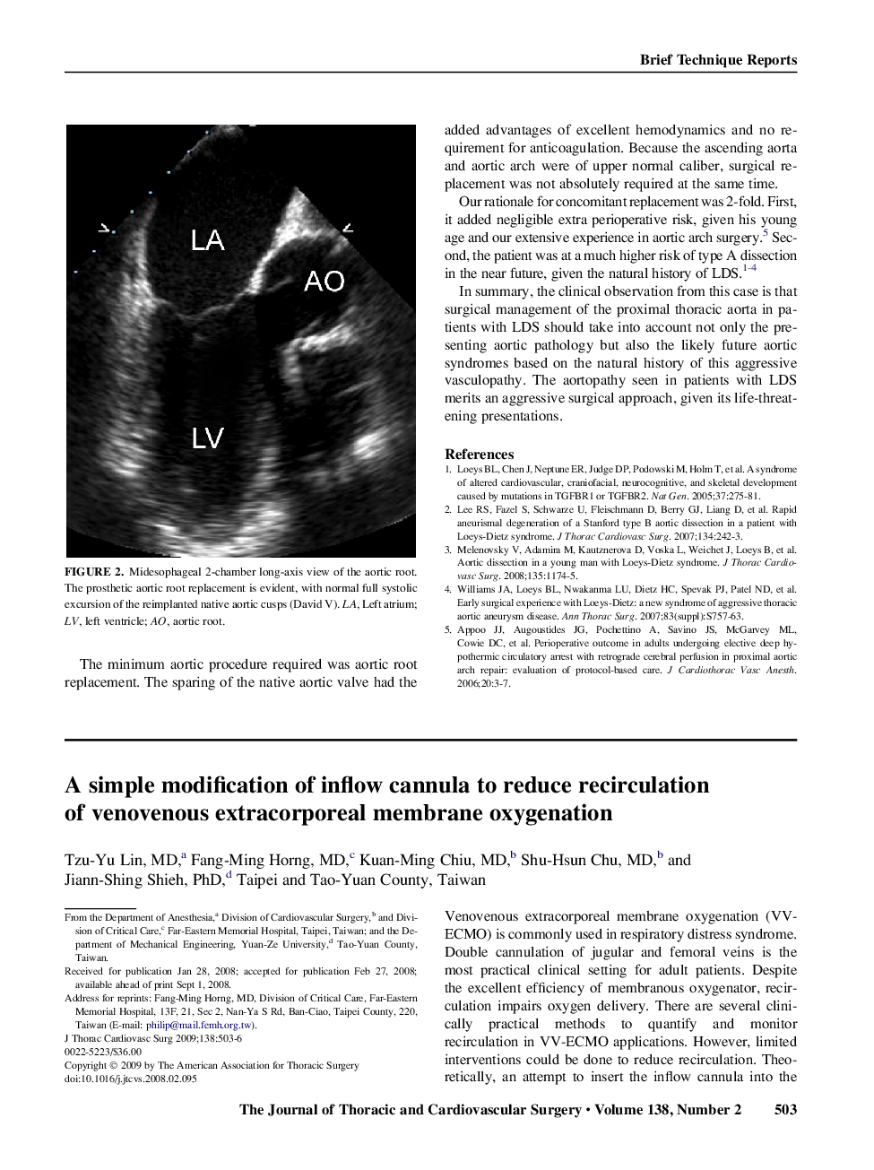A simple modification of inflow cannula to reduce recirculation of venovenous extracorporeal membrane oxygenation
