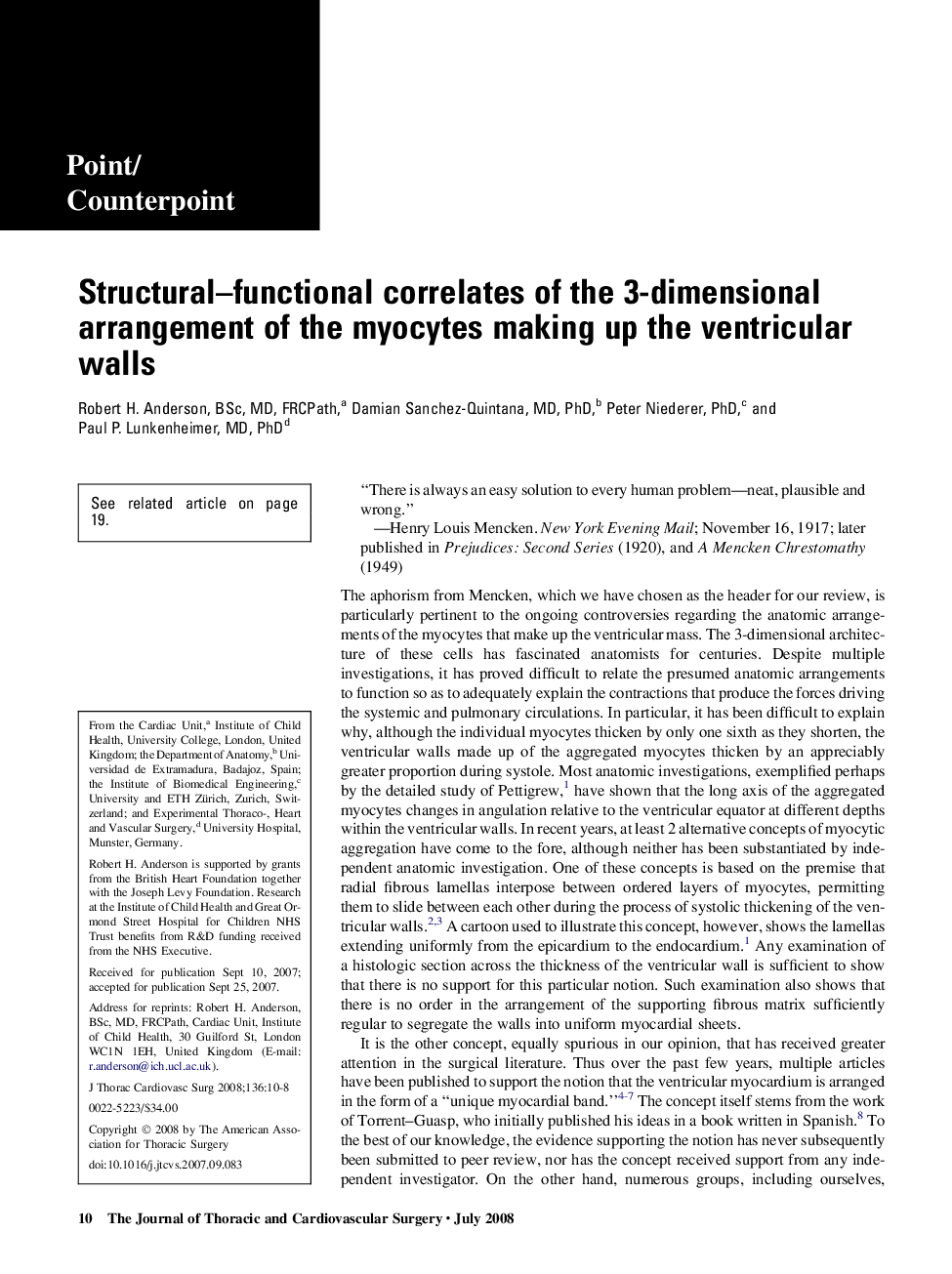 عکس صفحه اول مقاله: Structural-functional correlates of the 3-dimensional arrangement of the myocytes making up the ventricular walls Structural-functional correlates of the 3-dimensional arrangement of the myocytes making up the ventricular walls