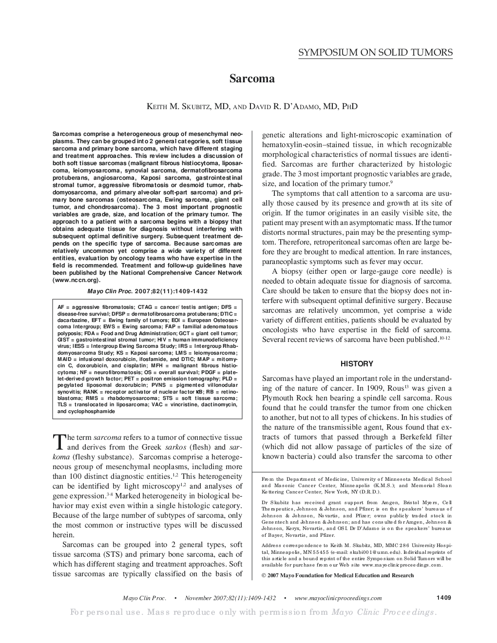 Sarcoma