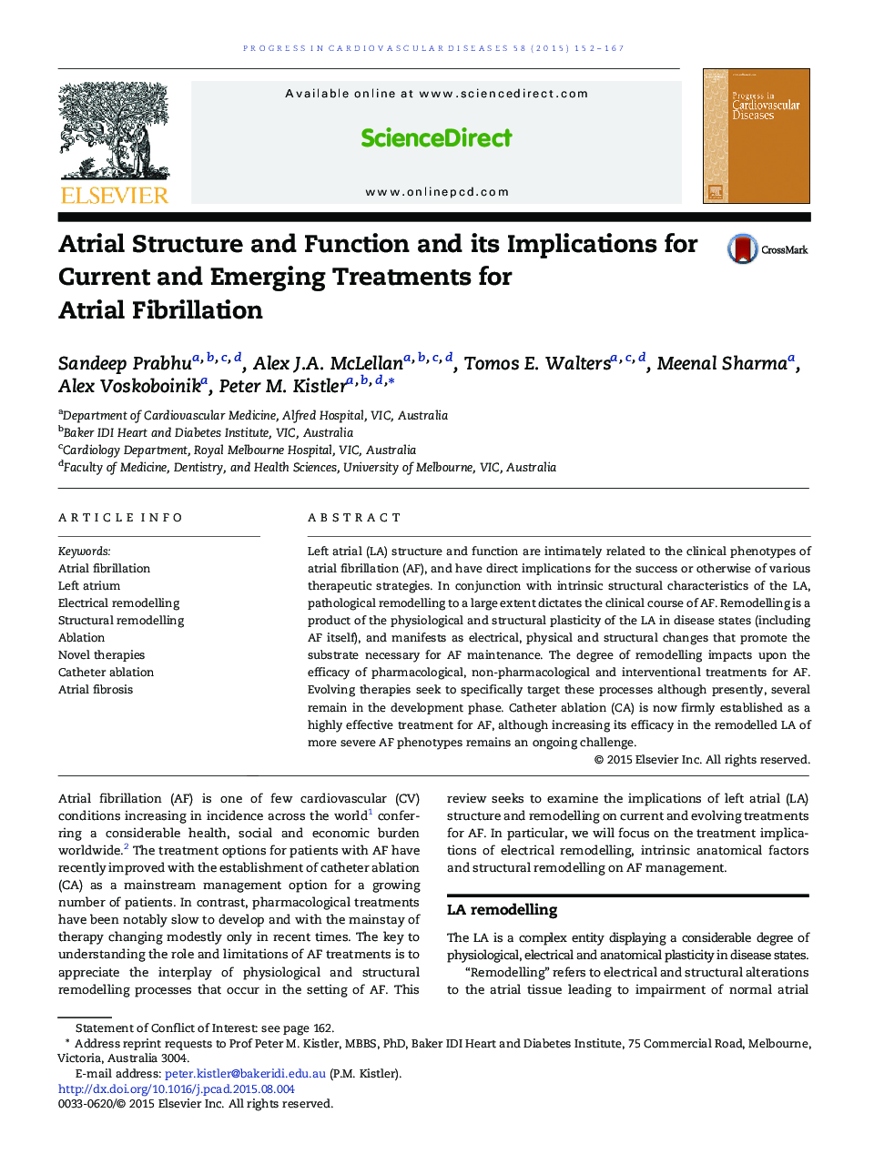 Atrial Structure and Function and its Implications for Current and Emerging Treatments for Atrial Fibrillation