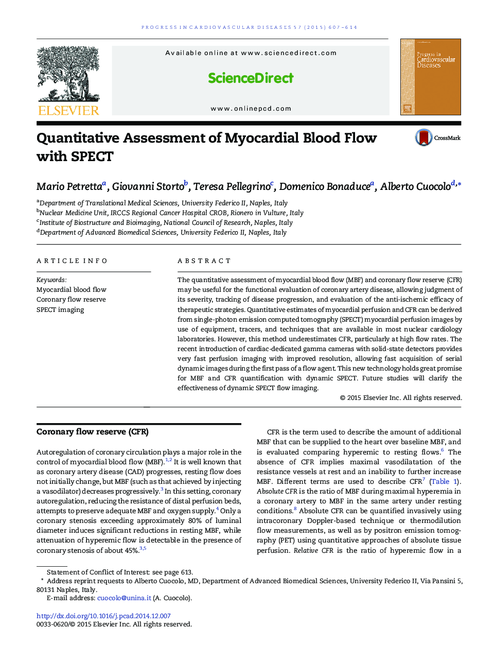 Quantitative Assessment of Myocardial Blood Flow with SPECT 