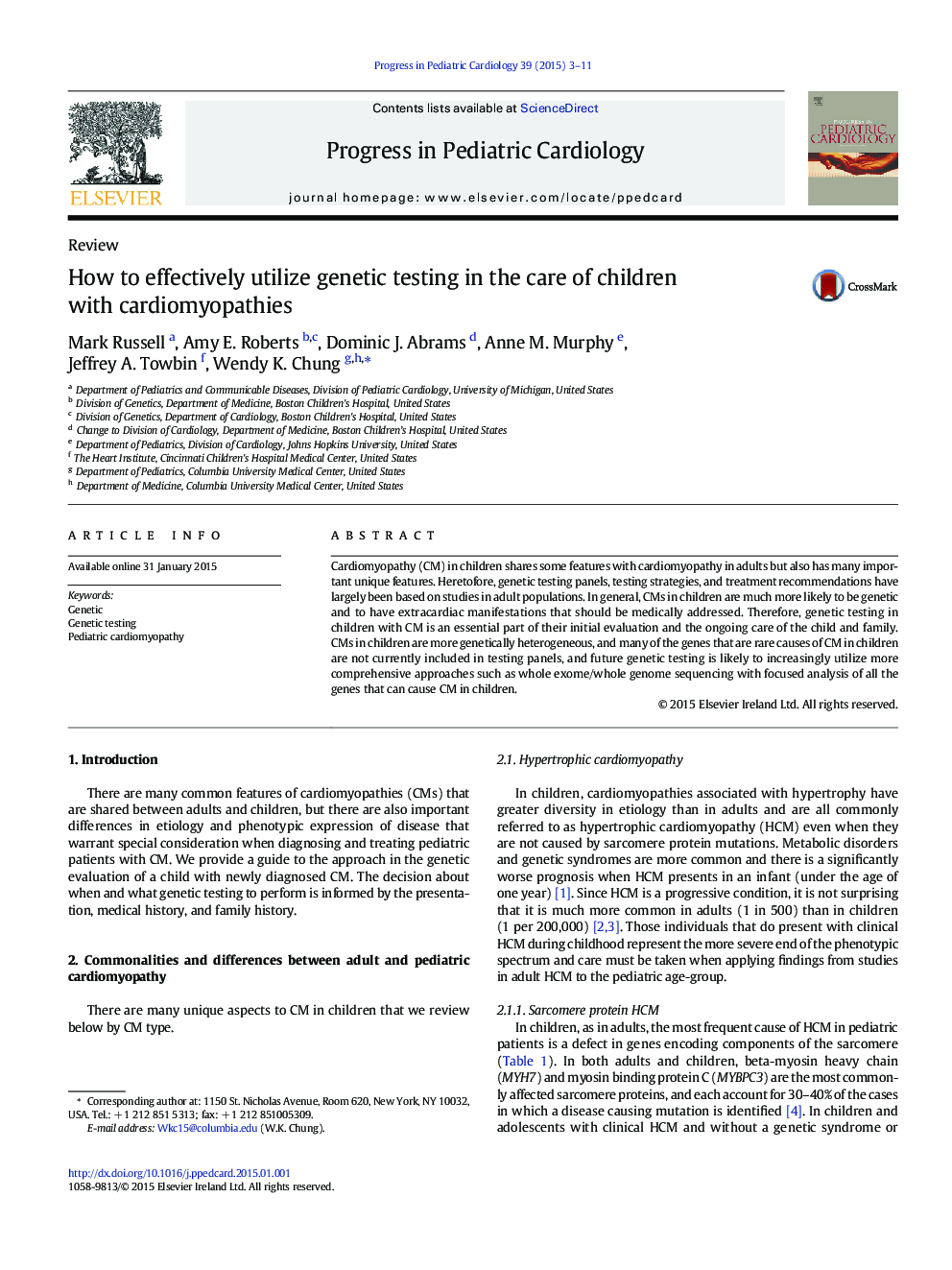 How to effectively utilize genetic testing in the care of children with cardiomyopathies