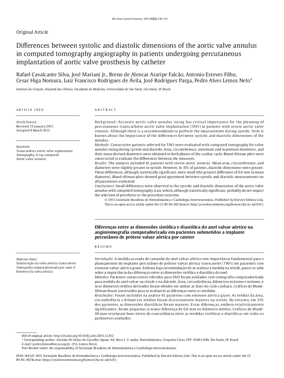 Differences between systolic and diastolic dimensions of the aortic valve annulus in computed tomography angiography in patients undergoing percutaneous implantation of aortic valve prosthesis by catheter 