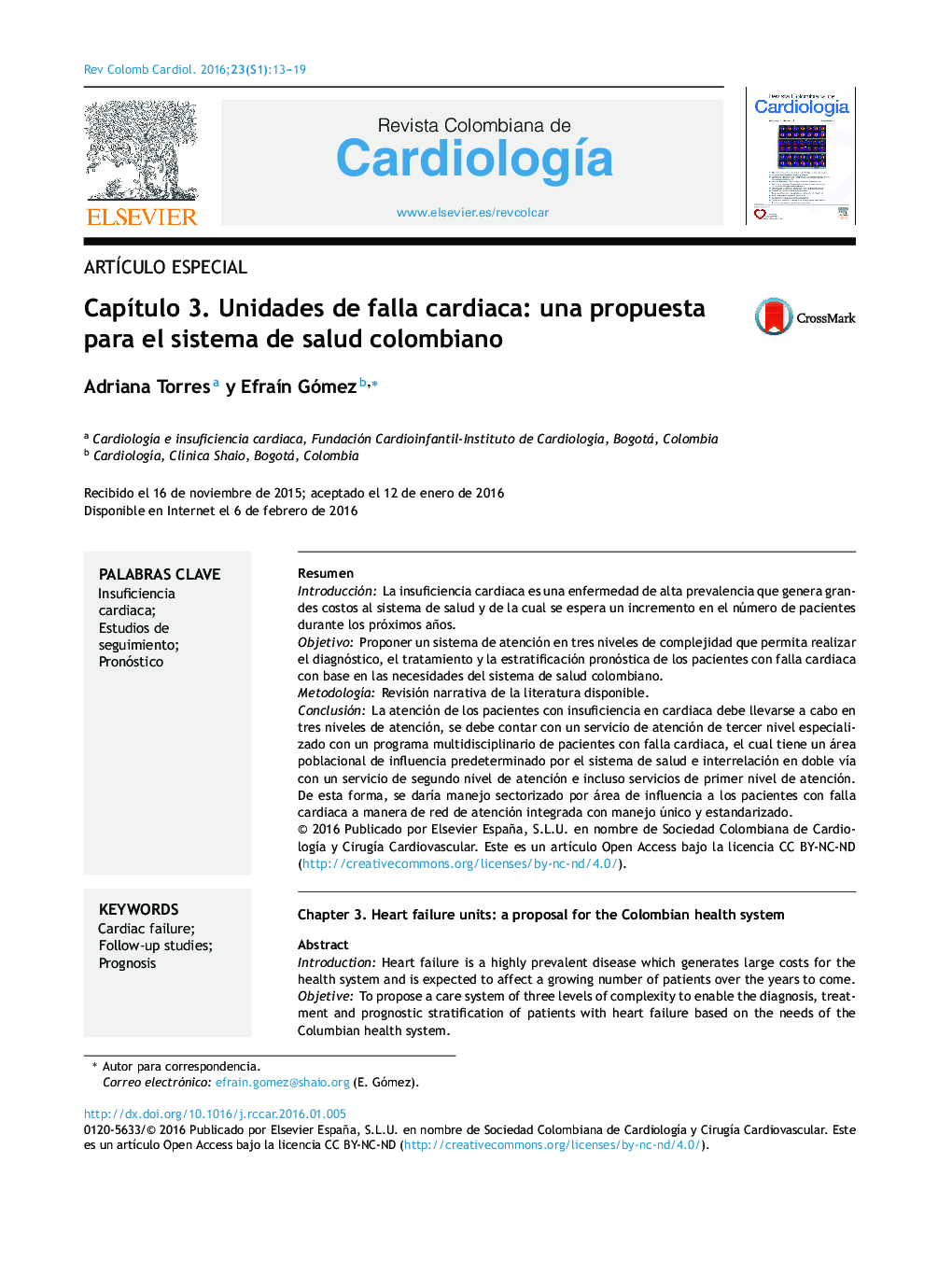Capítulo 3. Unidades de falla cardiaca: una propuesta para el sistema de salud colombiano