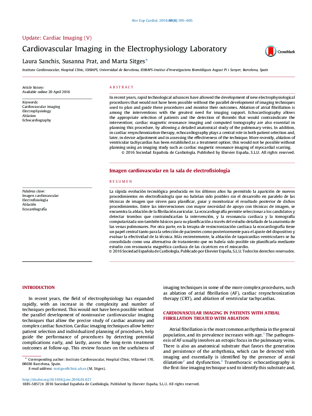 Cardiovascular Imaging in the Electrophysiology Laboratory