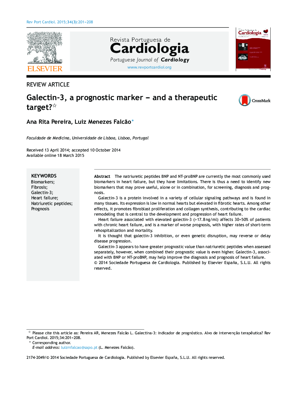 Galectin-3, a prognostic marker – and a therapeutic target? 