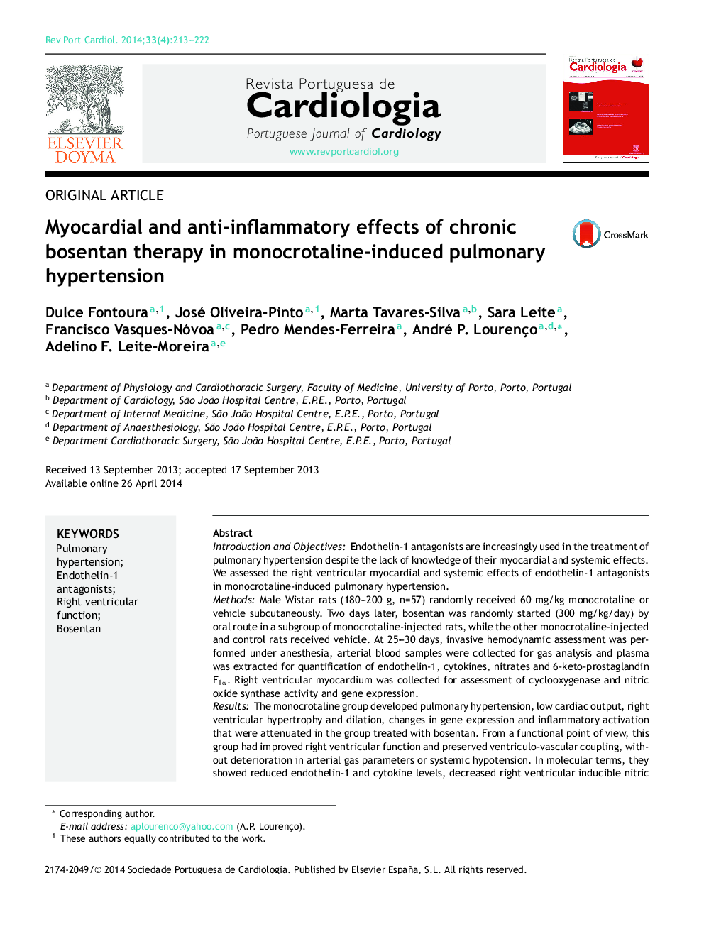 Myocardial and antiâinflammatory effects of chronic bosentan therapy in monocrotalineâinduced pulmonary hypertension