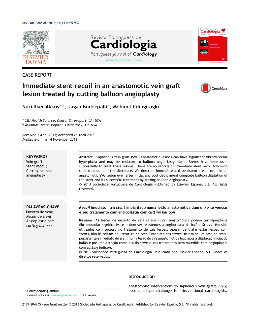 Immediate stent recoil in an anastomotic vein graft lesion treated by cutting balloon angioplasty