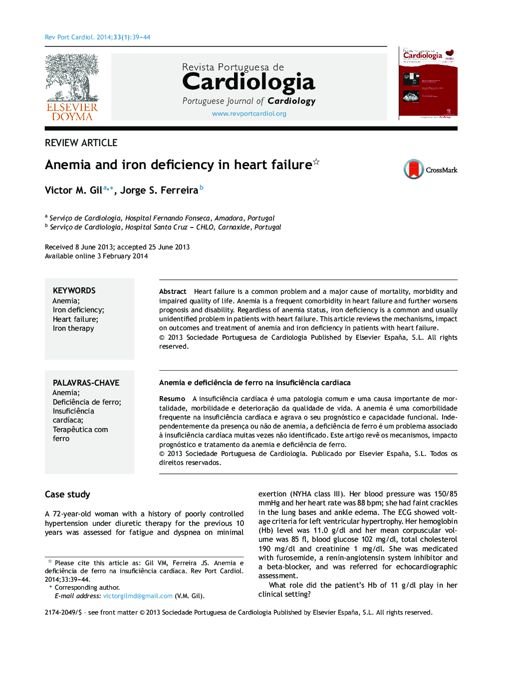 Anemia and iron deficiency in heart failure 