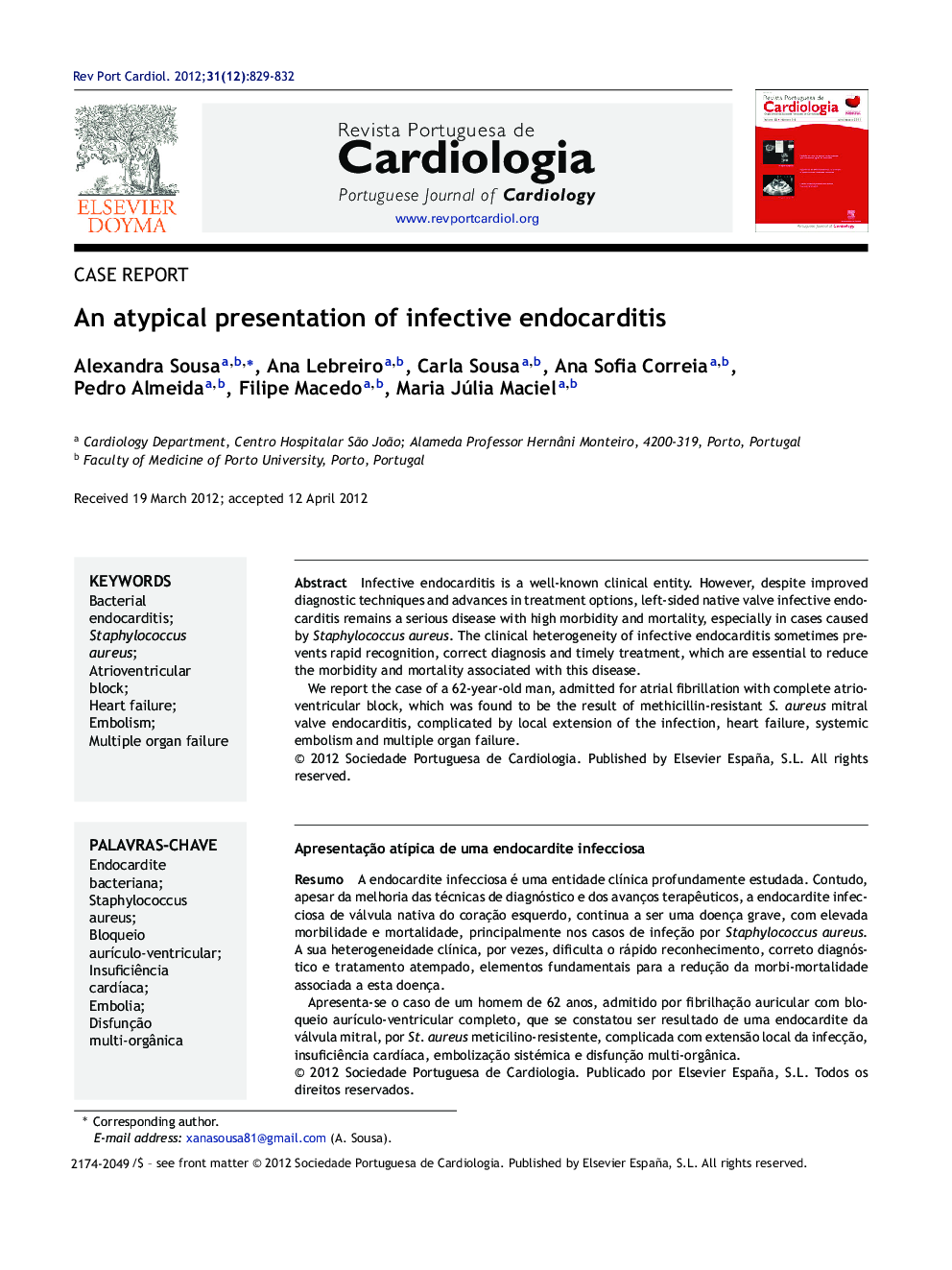 An atypical presentation of infective endocarditis