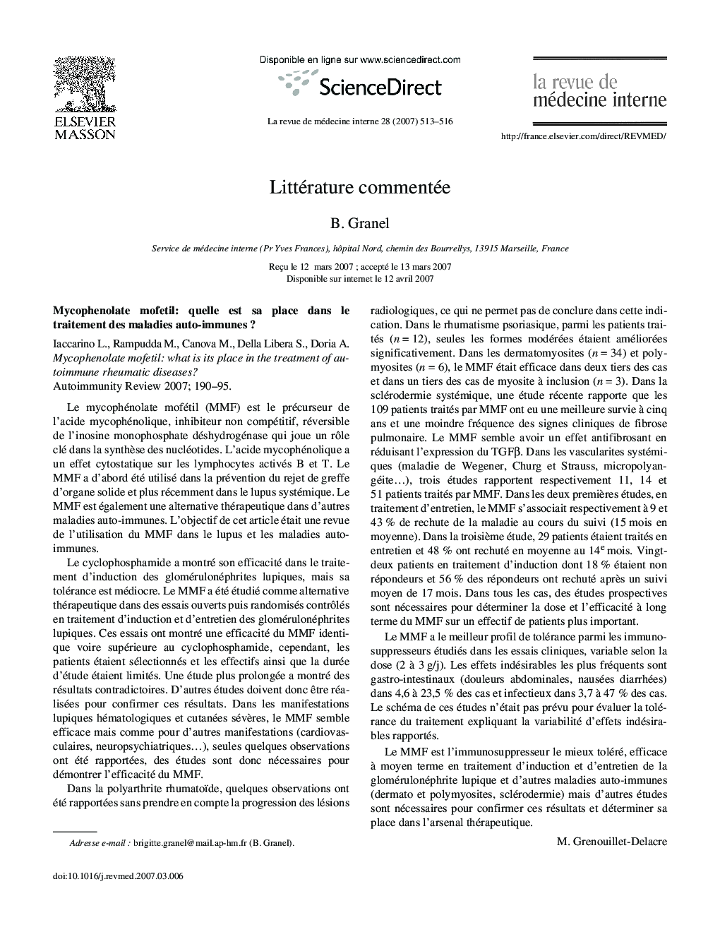 Littérature commentée