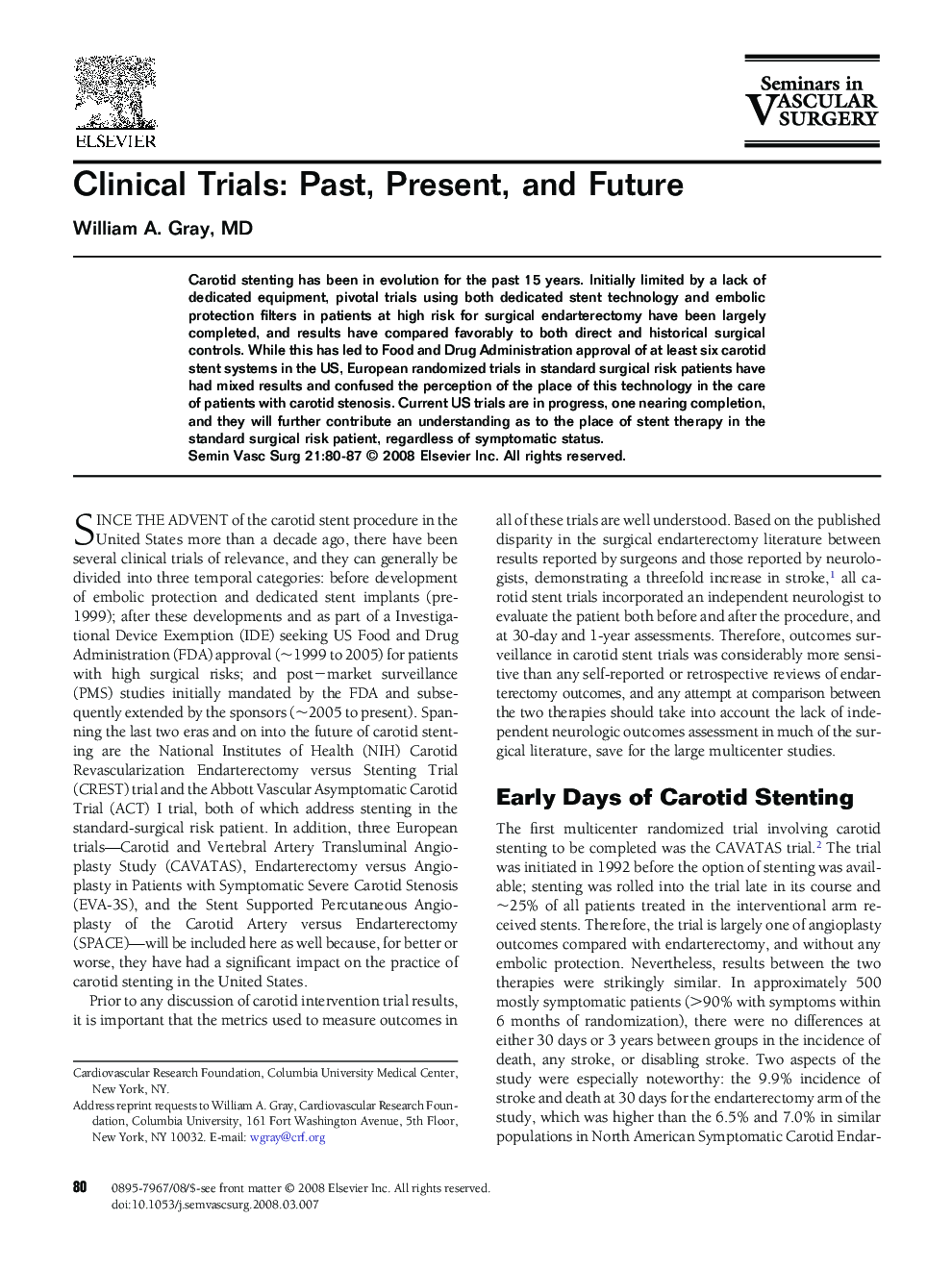 Clinical Trials: Past, Present, and Future