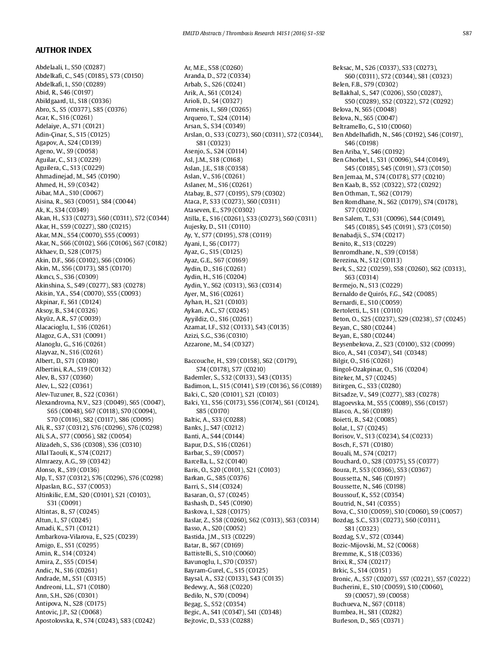 Author Index