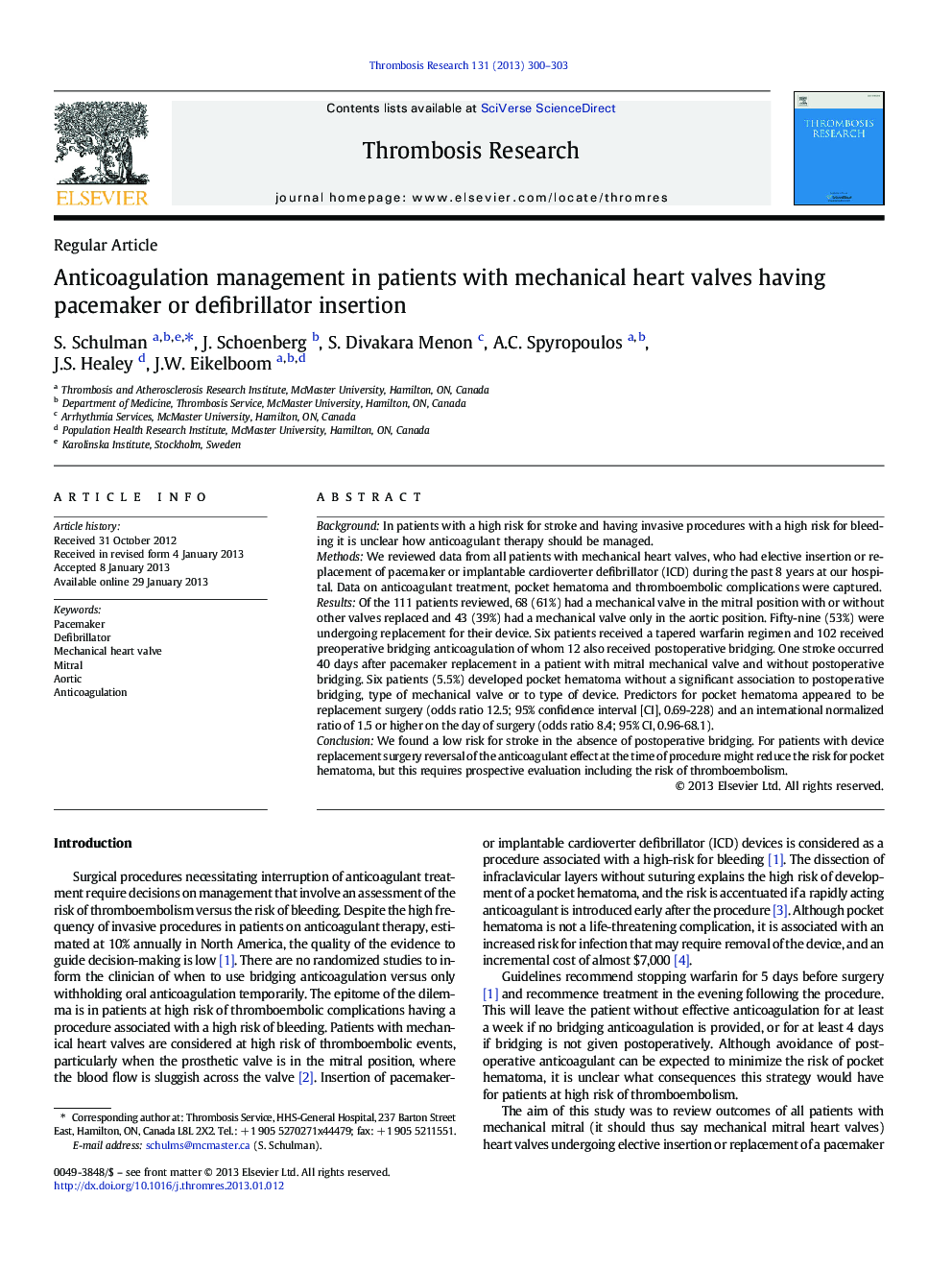 Anticoagulation management in patients with mechanical heart valves having pacemaker or defibrillator insertion