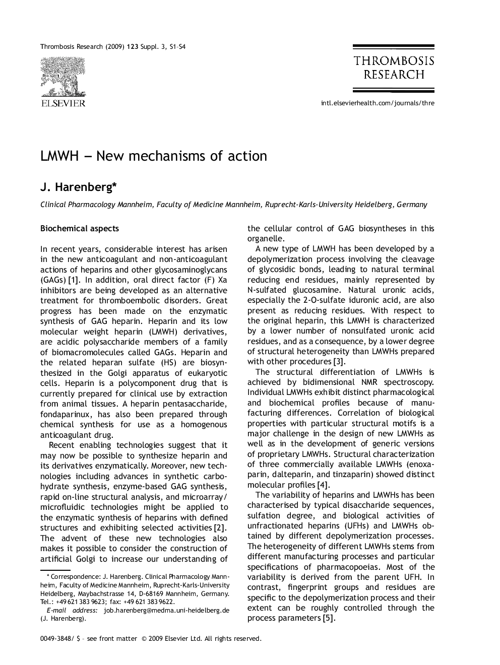 LMWH - New mechanisms of action