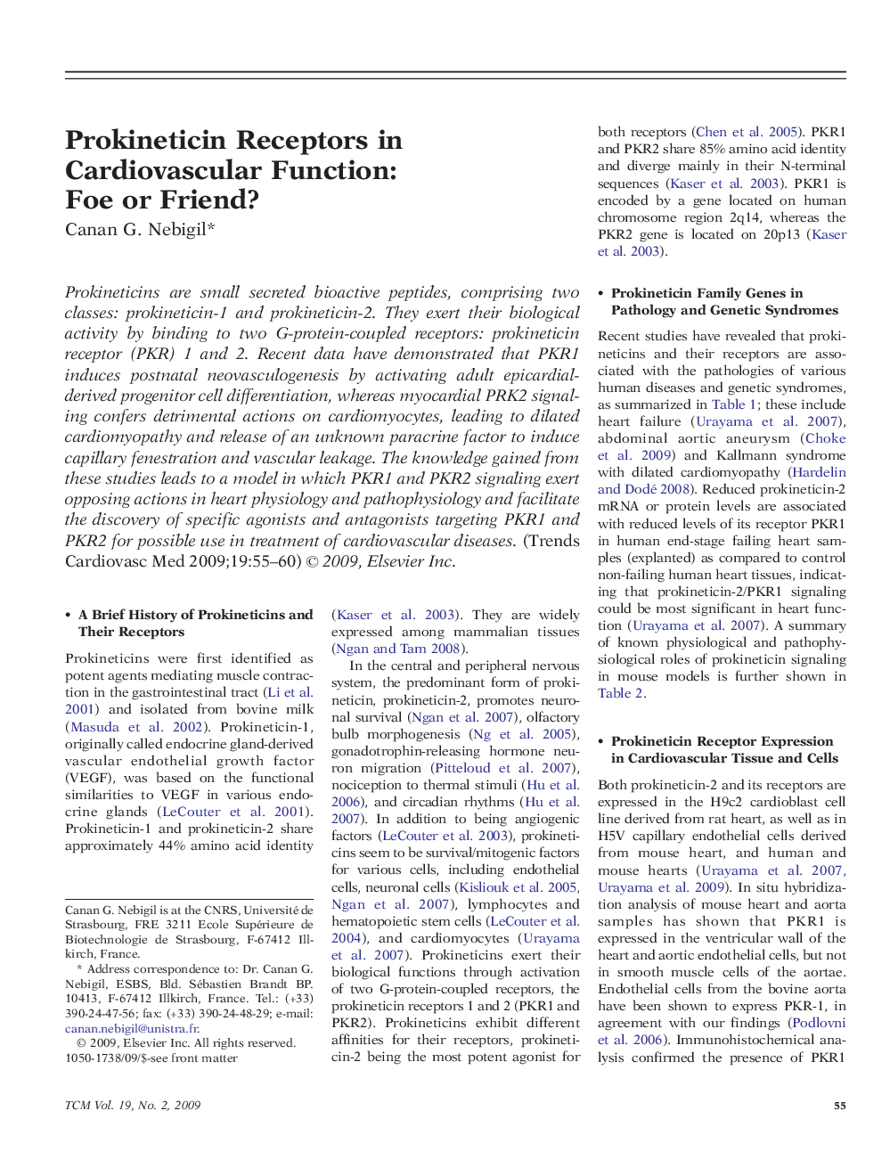 Prokineticin Receptors in Cardiovascular Function: Foe or Friend?