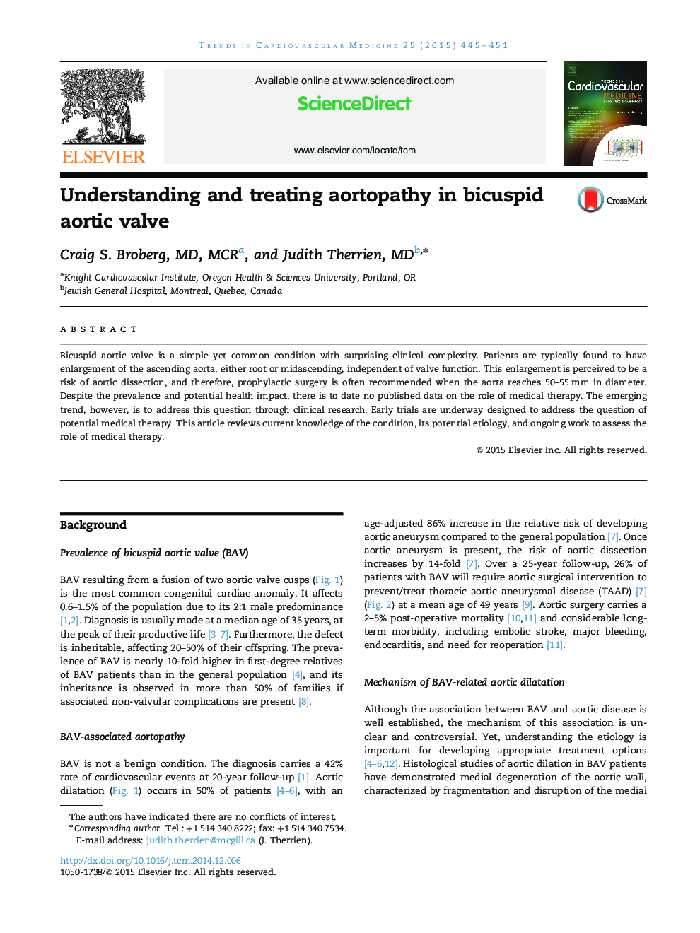 Understanding and treating aortopathy in bicuspid aortic valve 