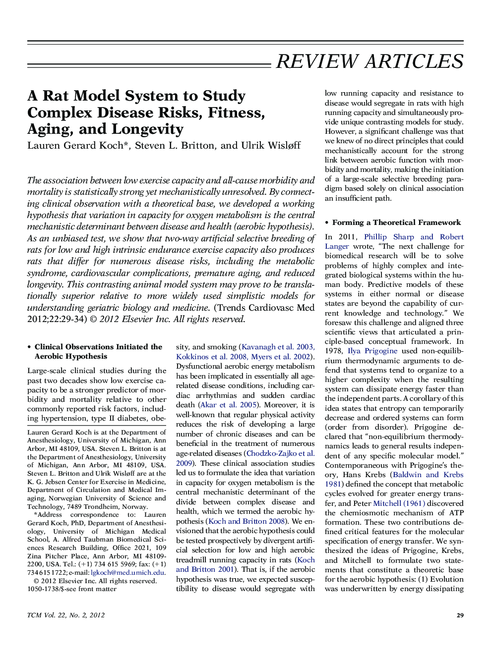 A Rat Model System to Study Complex Disease Risks, Fitness, Aging, and Longevity