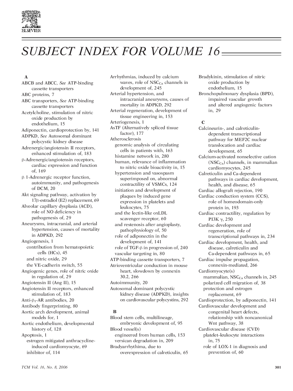 Subject Index