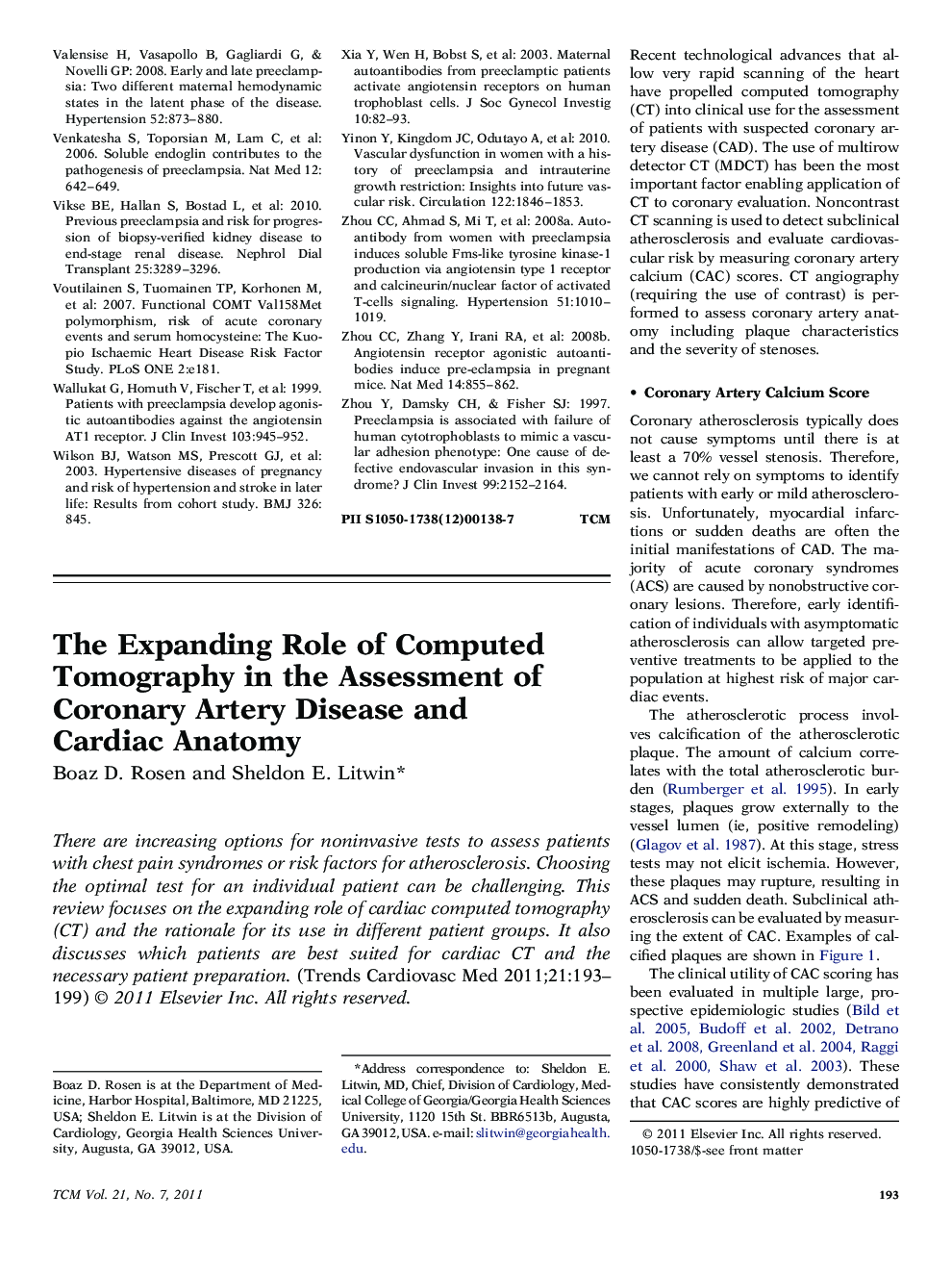 The Expanding Role of Computed Tomography in the Assessment of Coronary Artery Disease and Cardiac Anatomy