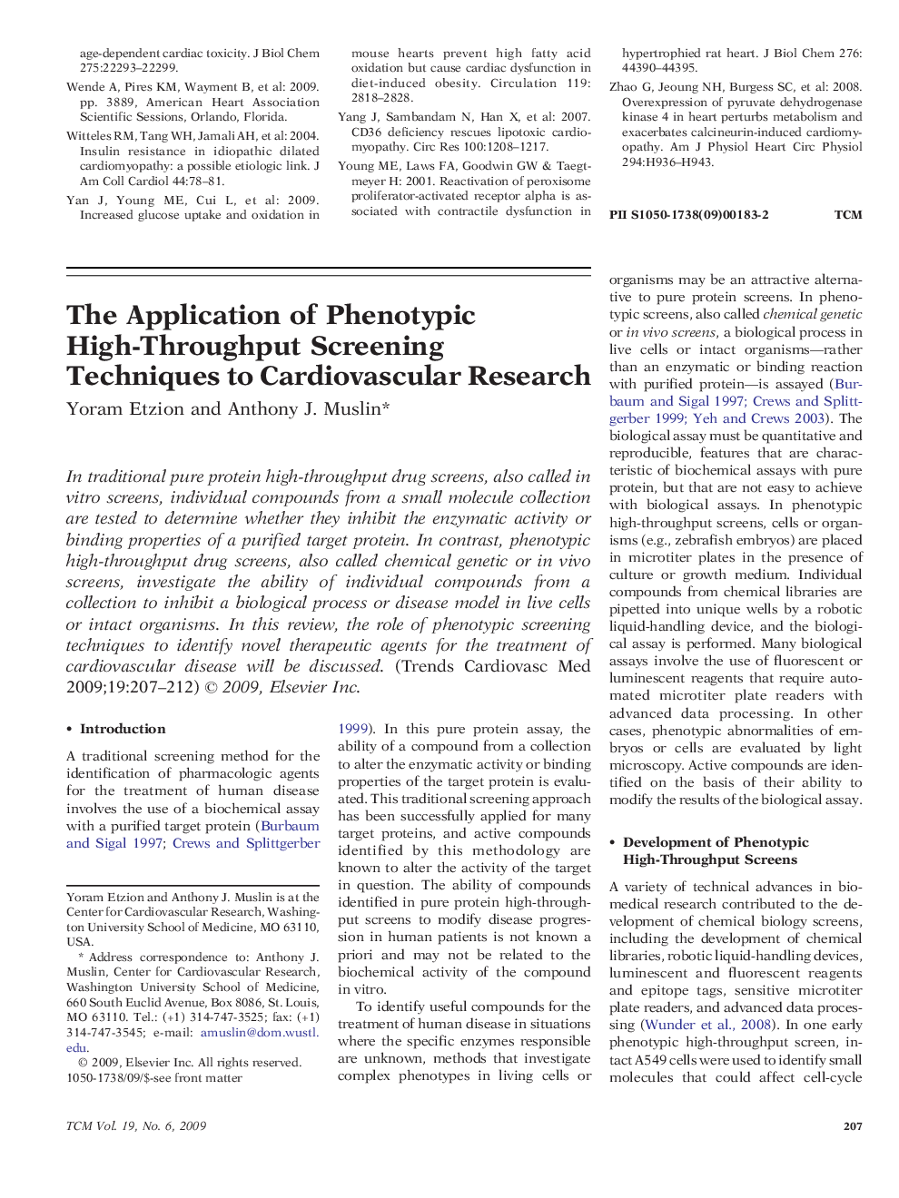 The Application of Phenotypic High-Throughput Screening Techniques to Cardiovascular Research