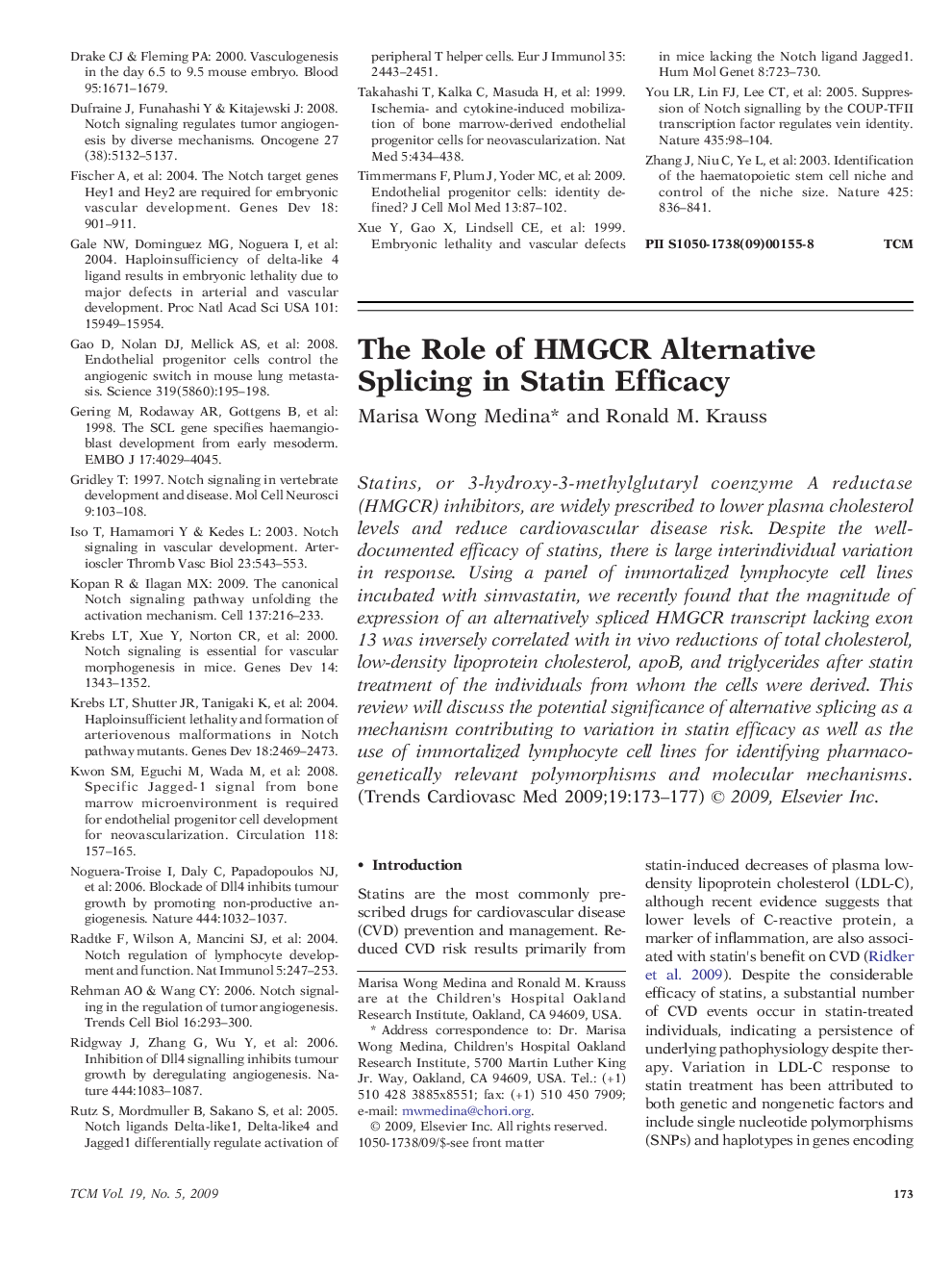 The Role of HMGCR Alternative Splicing in Statin Efficacy