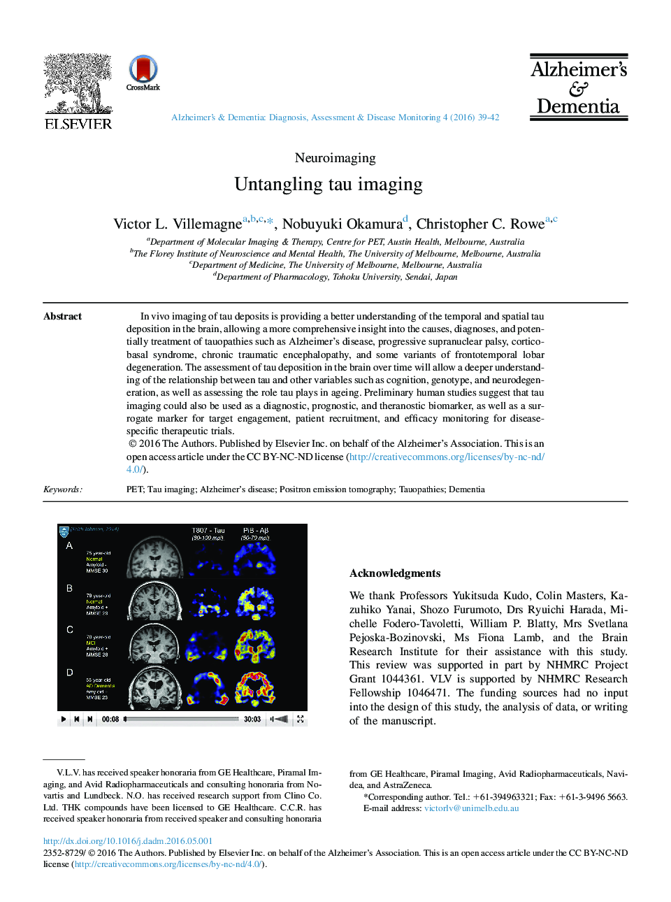 Untangling tau imaging 