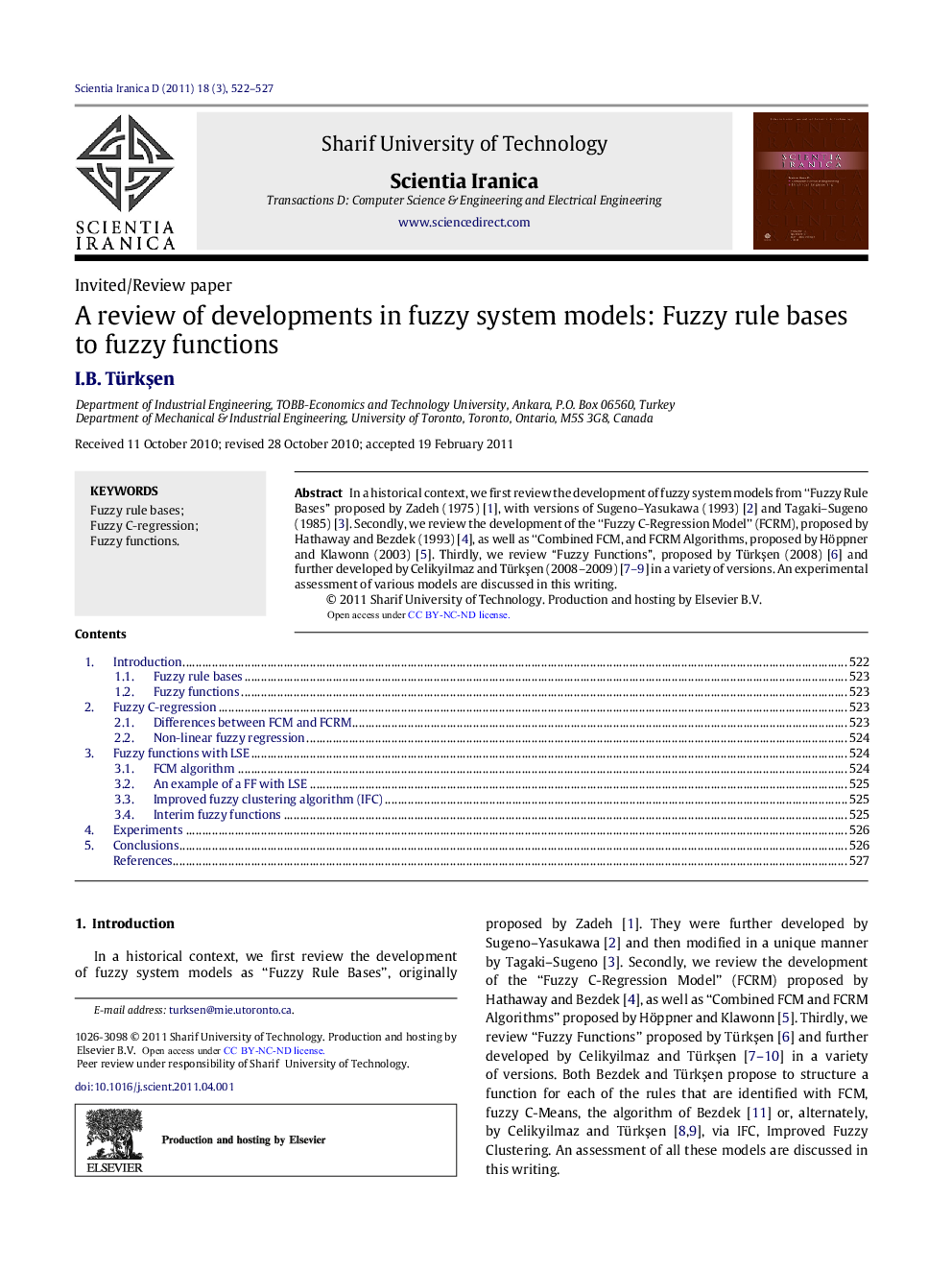 A review of developments in fuzzy system models: Fuzzy rule bases to fuzzy functions