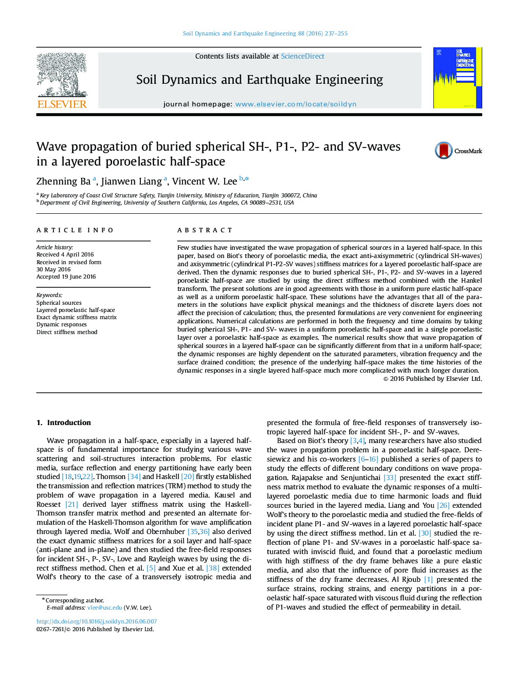 Wave propagation of buried spherical SH-, P1-, P2- and SV-waves in a layered poroelastic half-space