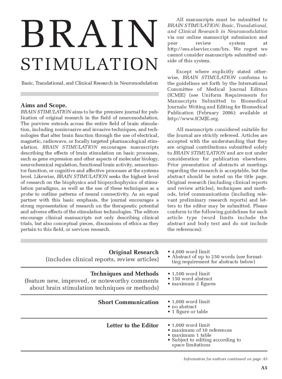 Information for Authors