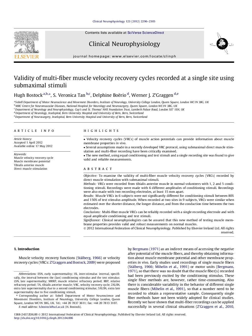 Validity of multi-fiber muscle velocity recovery cycles recorded at a single site using submaximal stimuli