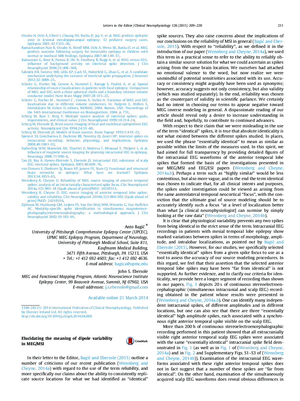 Elucidating the meaning of dipole variability in MEG/MSI