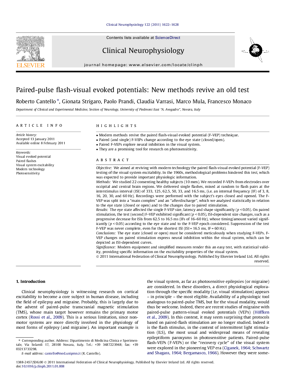 Paired-pulse flash-visual evoked potentials: New methods revive an old test