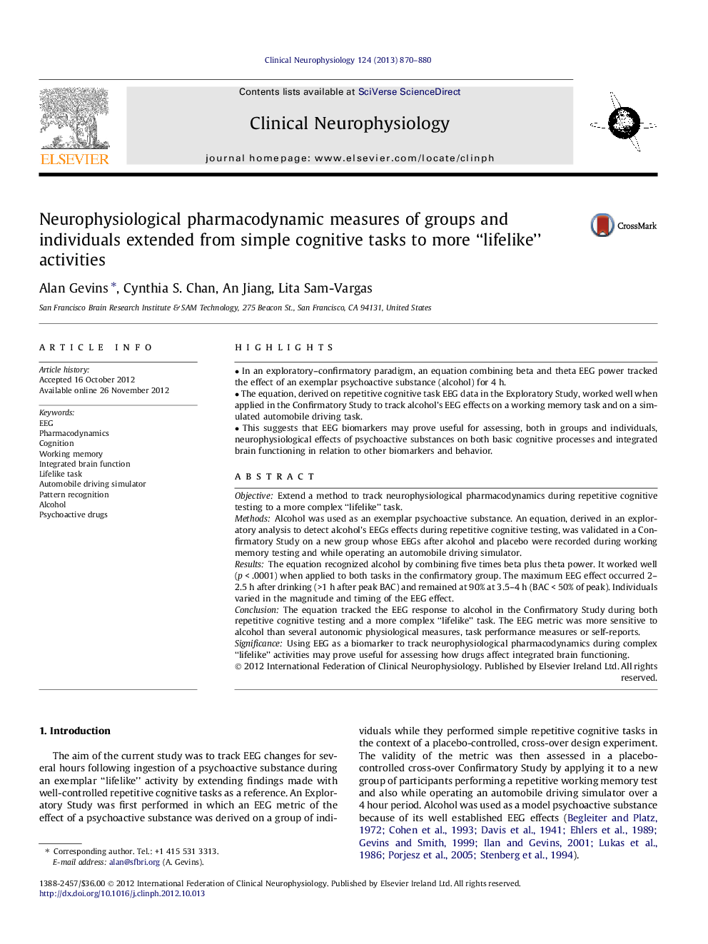 Neurophysiological pharmacodynamic measures of groups and individuals extended from simple cognitive tasks to more “lifelike” activities