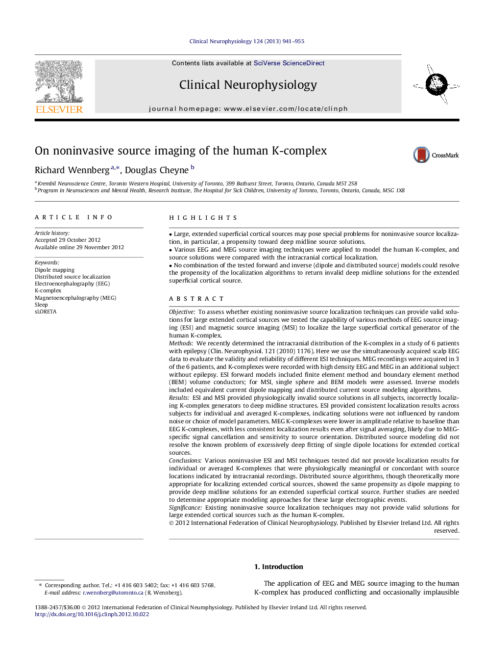 On noninvasive source imaging of the human K-complex