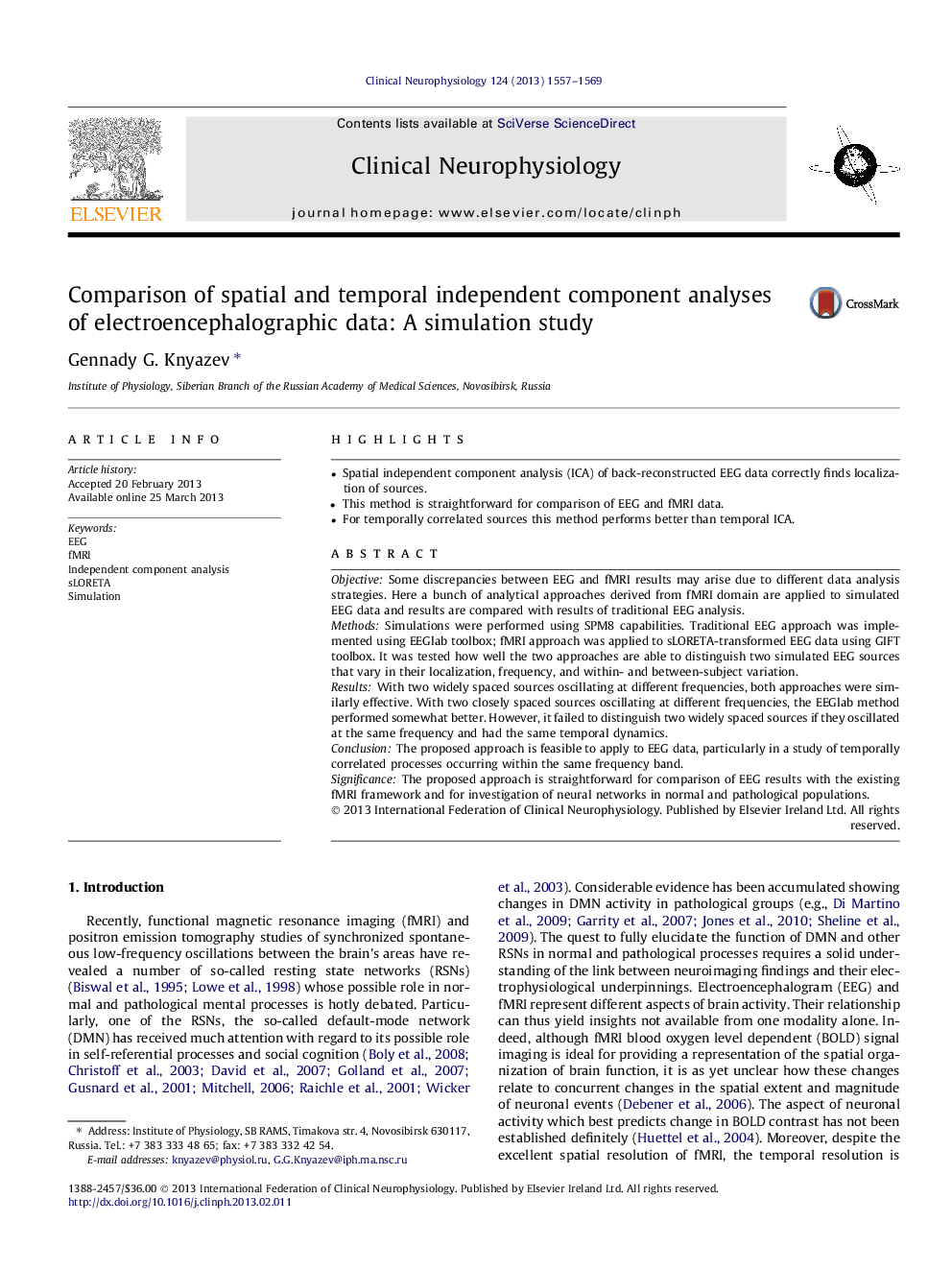 Comparison of spatial and temporal independent component analyses of electroencephalographic data: A simulation study