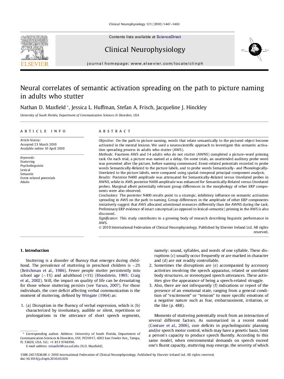 Neural correlates of semantic activation spreading on the path to picture naming in adults who stutter