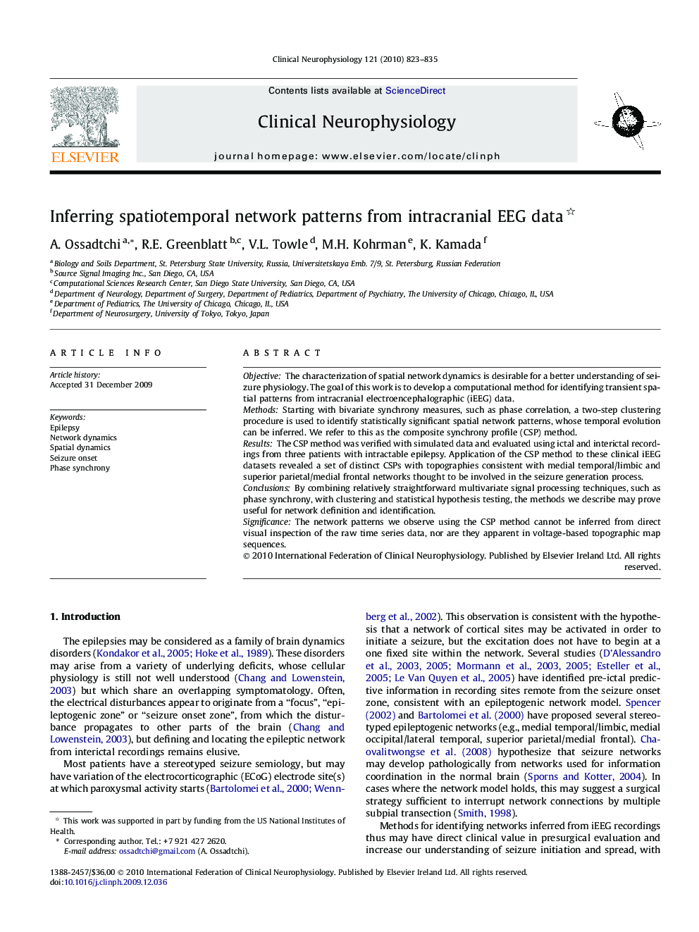 Inferring spatiotemporal network patterns from intracranial EEG data 